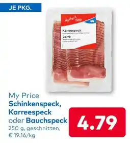 T&G My Price Schinkenspeck, Karreespeck oder Bauchspeck Angebot