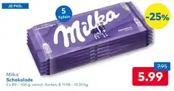 T&G Milka Schokolade Angebot