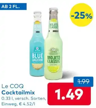 T&G Le COQ Cocktailmix Angebot