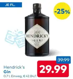 T&G Hendrick's Gin Angebot