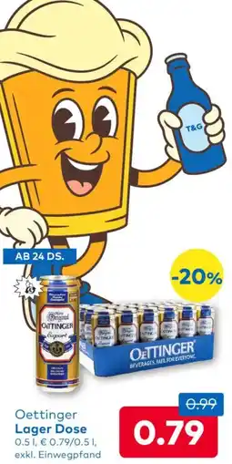 T&G Oettinger Lager Dose Angebot