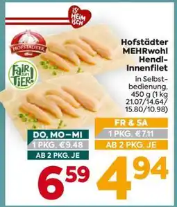 Billa Hofstädter Mehrwohl Hendl-Innenfilet Angebot