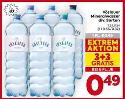 Billa Vöslauer Mineralwasser div. Sorten Angebot