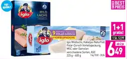 Sutterlüty Iglo Wildlachs Kabeljau Naturfilet Polar Dorsch Vorteilspackung Angebot