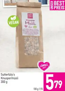 Sutterlüty Sutterlüty's Knuspermüsli Angebot