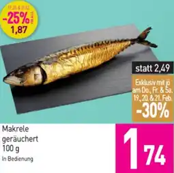 Sutterlüty Makrele geräuchert Angebot