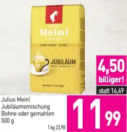 Sutterlüty Julius Meinl Jubiläumsmischung Bohne oder gemahlen Angebot