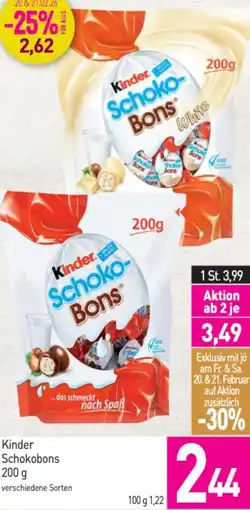 Sutterlüty Kinder Schokobons Angebot