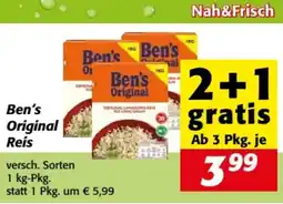 Nah&Frisch Bens Original Reis Angebot