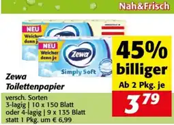 Nah&Frisch Zewa Toilettenpapier Angebot