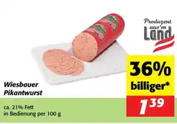 Nah&Frisch Wiesbauer Pikantwurst Angebot