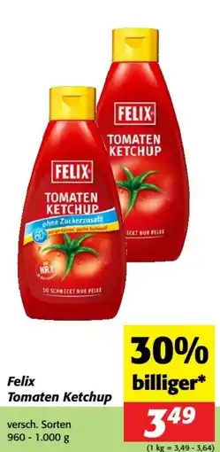 Nah&Frisch Felix tomaten ketchup Angebot