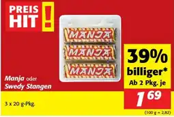 Nah&Frisch Manja oder Swedy Stangen Angebot
