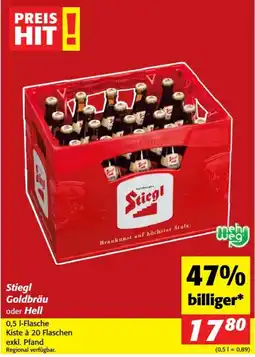 Nah&Frisch Stiegl Goldbräu oder Hell Angebot