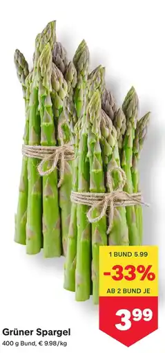 MPreis Grüner Spargel Angebot