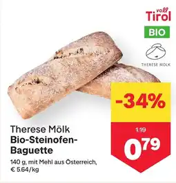 MPreis Therese Mölk Bio-Steinofen- Baguette Angebot