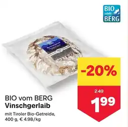 MPreis BIO vom BERG Vinschgerlaib Angebot
