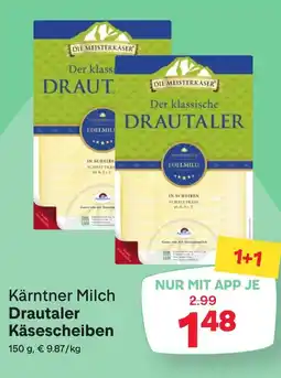 MPreis Kärntner Milch Drautaler Käsescheiben Angebot