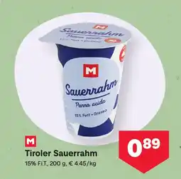 MPreis Tiroler Sauerrahm Angebot