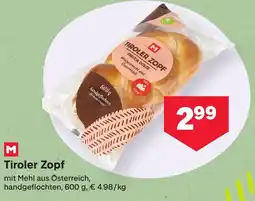MPreis Tiroler Zopf Angebot
