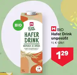 MPreis Bio hafer drink ungesüẞt Angebot