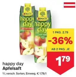 MPreis Happy day apfelsaft Angebot