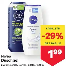 MPreis Nivea Duschgel Angebot