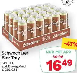 MPreis Schwechater Bier Tray Angebot