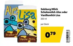 Eurogast Grissemann Salzburg Milch Schokomilch Alex oder Vanillemilch Lisa Angebot