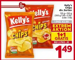Billa Kelly's Chips div. Sorten Angebot