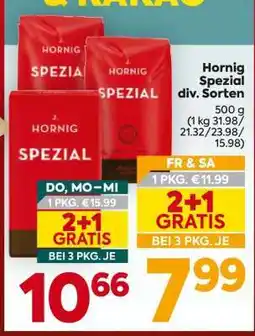 Billa Hornig Spezial div. Sorten Angebot
