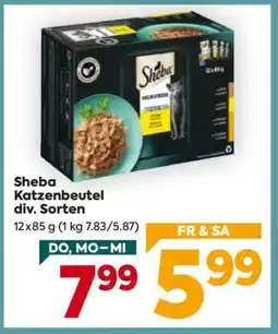 Billa Sheba Katzenbeutel div. Sorten Angebot