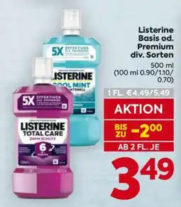 Billa Listerine Basis od. Premium div. Sorten Angebot