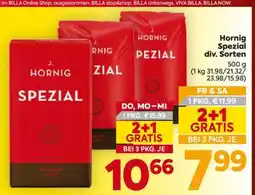 Billa Hornig Spezial div. Sorten Angebot