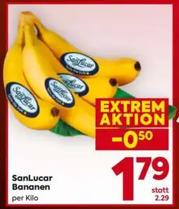 Billa SanLucar Bananen Angebot