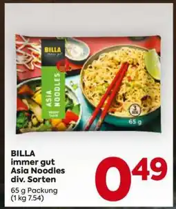 Billa BILLA immer gut Asia Noodles div. Sorten Angebot