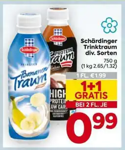 Billa Schärdinger Trinktraum div. Sorten Angebot