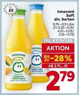 Billa Innocent Saft div. Sorten Angebot