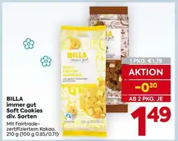 Billa BILLA immer gut Soft Cookies div. Sorten Angebot