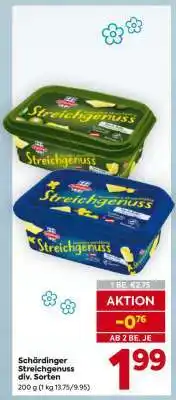 Billa Schärdinger Streichgenuss div. Sorten Angebot