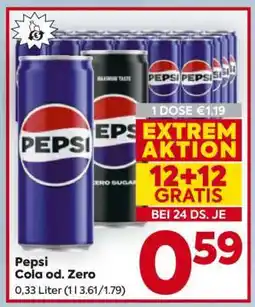 Billa PEPSI COLA od. ZERO Angebot