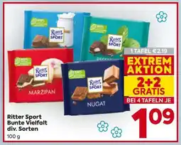 Billa Ritter Sport Bunte Vielfalt div. Sorten Angebot