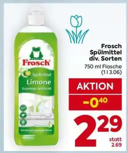 Billa Frosch Spülmittel div. Sorten Angebot