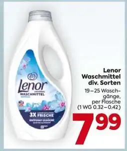 Billa Lenor Waschmittel div. Sorten Angebot