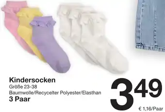 Zeeman Kindersocken Angebot