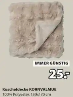 JYSK Kuscheldecke kornvalmue Angebot