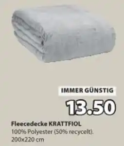 JYSK Fleecedecke krattfiol Angebot