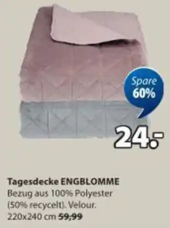 JYSK Tagesdecke engblomme Angebot