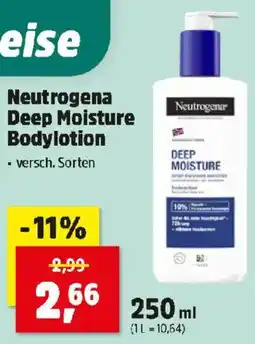 Thomas Philipps Neutrogena Deep Moisture Bodylotion Angebot