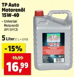 Thomas Philipps Tp auto motorenōl 15w 40 Angebot